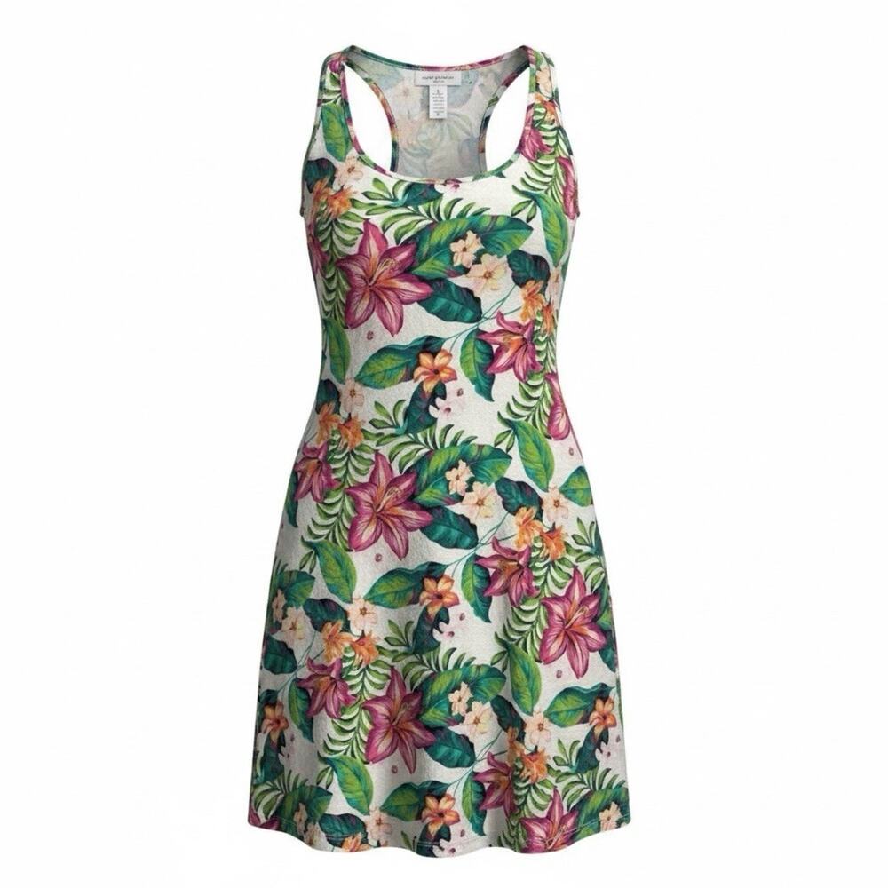 Tommy Bahama Sleepwear Women Large Tropical Floral Nightgown PJ racerback Slip